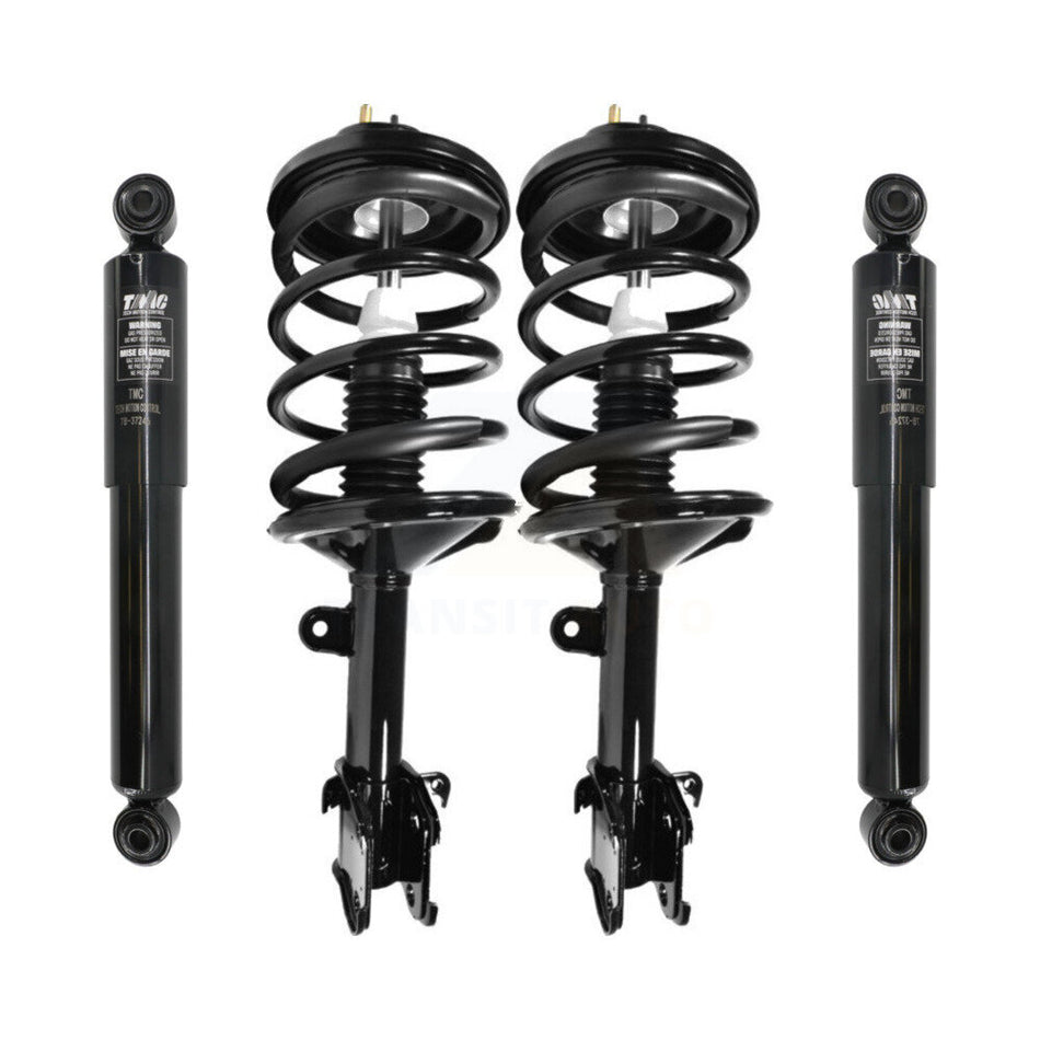 Front Rear Complete Suspension Shocks Strut And Coil Spring Mount Assemblies Kit For Honda Pilot Acura MDX - Left Right Side (Driver Passenger) K78M-100119