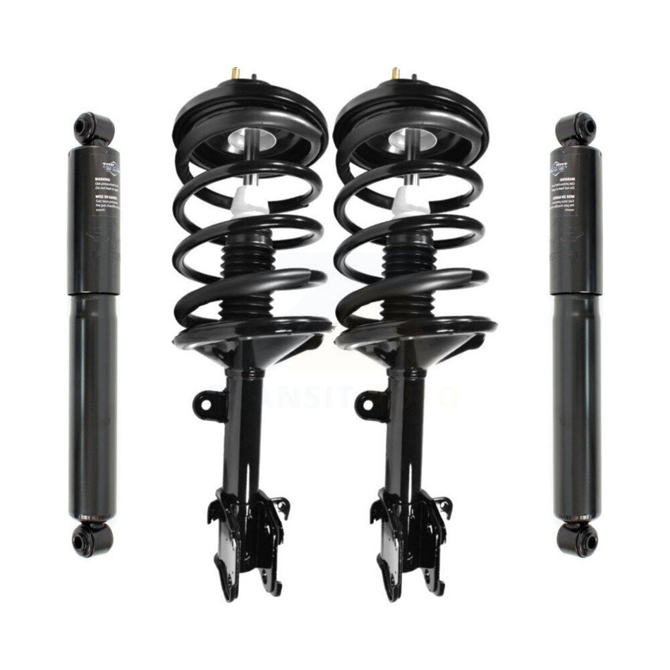 Front Rear Complete Suspension Shocks Strut And Coil Spring Mount Assemblies Kit For Honda Pilot Acura MDX - Left Right Side (Driver Passenger) K78M-100119