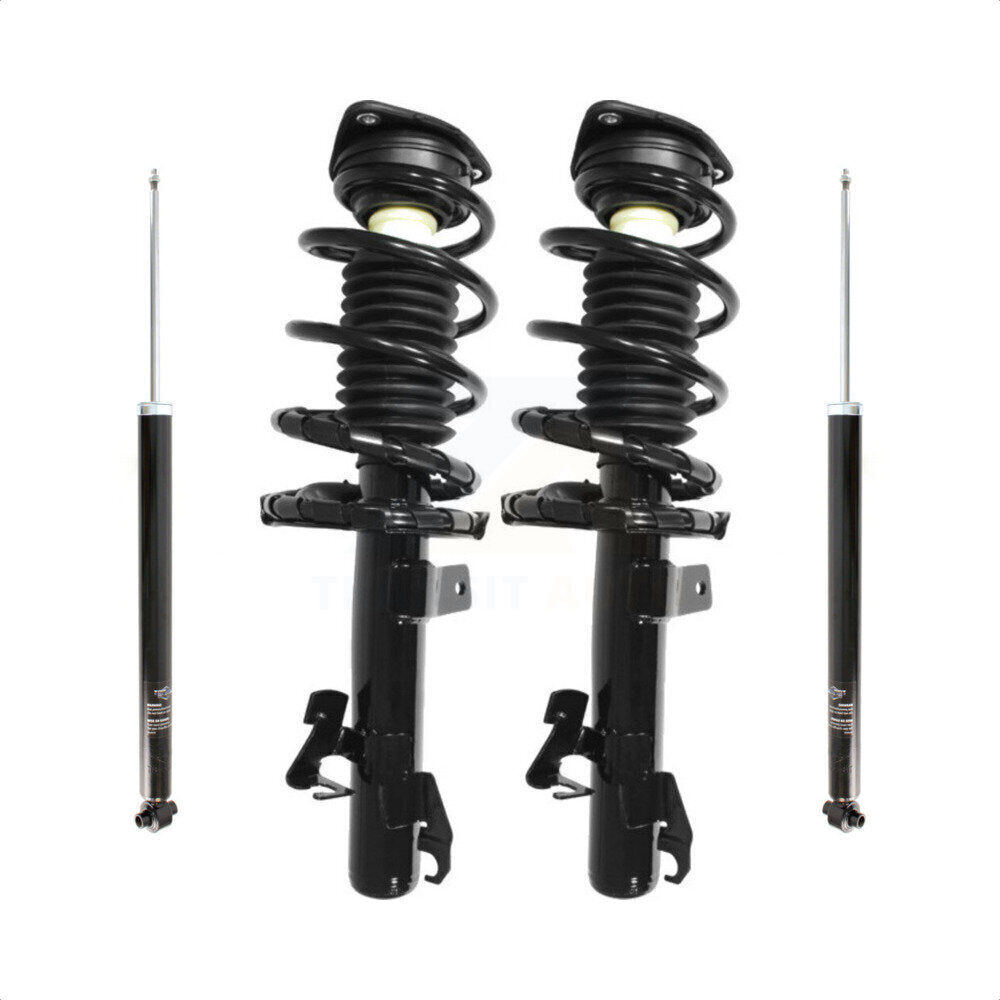 Front Rear Complete Suspension Shocks Strut And Coil Spring Mount Assemblies Kit For Mazda 3 5 Excludes MazdaSpeed Model - Left Right Side (Driver Passenger) K78M-100123 by Transit Auto