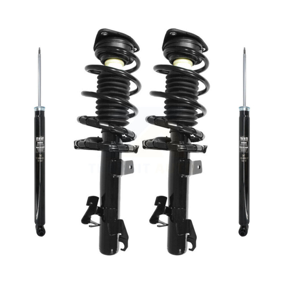 Front Rear Complete Suspension Shocks Strut And Coil Spring Mount Assemblies Kit For Mazda 3 5 Excludes MazdaSpeed Model - Left Right Side (Driver Passenger) K78M-100123