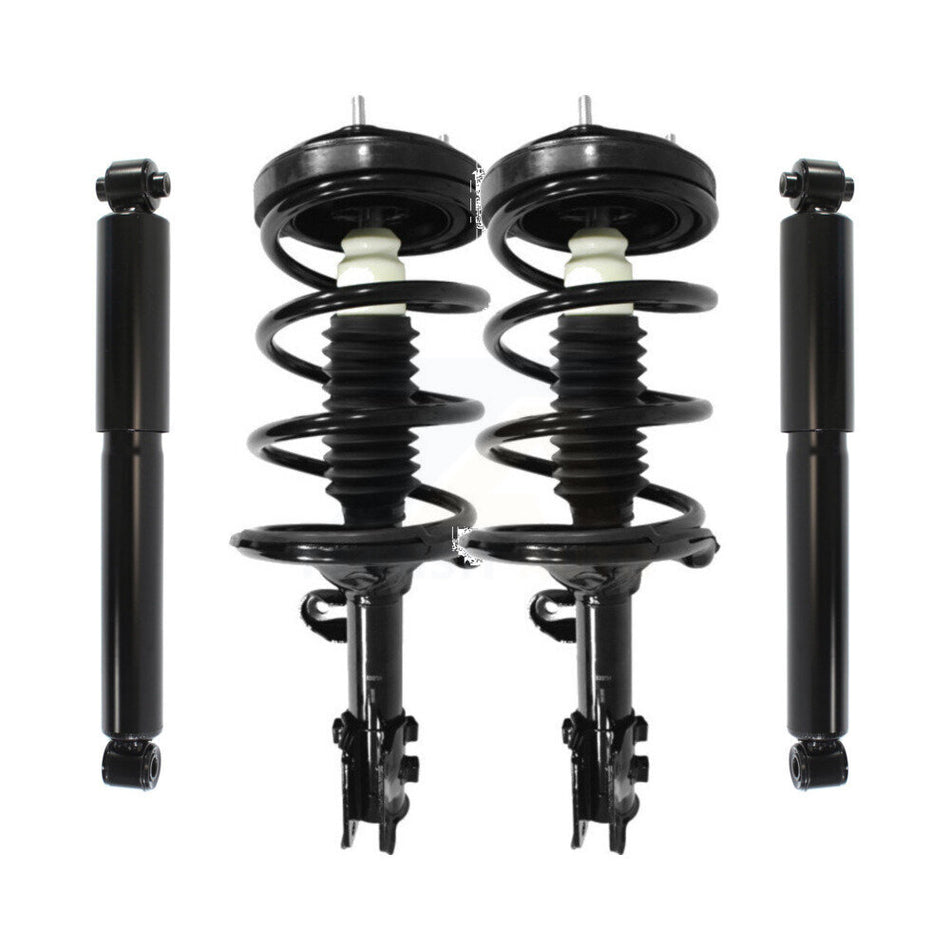 Front Rear Complete Suspension Shocks Strut And Coil Spring Mount Assemblies Kit For Kia Sedona Hyundai Entourage - Left Right Side (Driver Passenger) K78M-100127