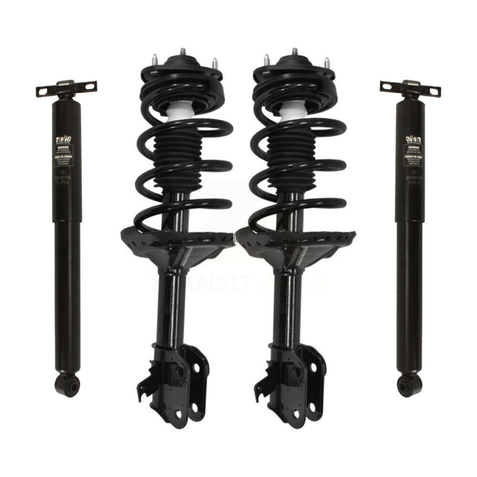 Front Rear Complete Suspension Shocks Strut And Coil Spring Mount Assemblies Kit For 2005-2007 Honda Odyssey - Left Right Side (Driver Passenger) K78M-100135
