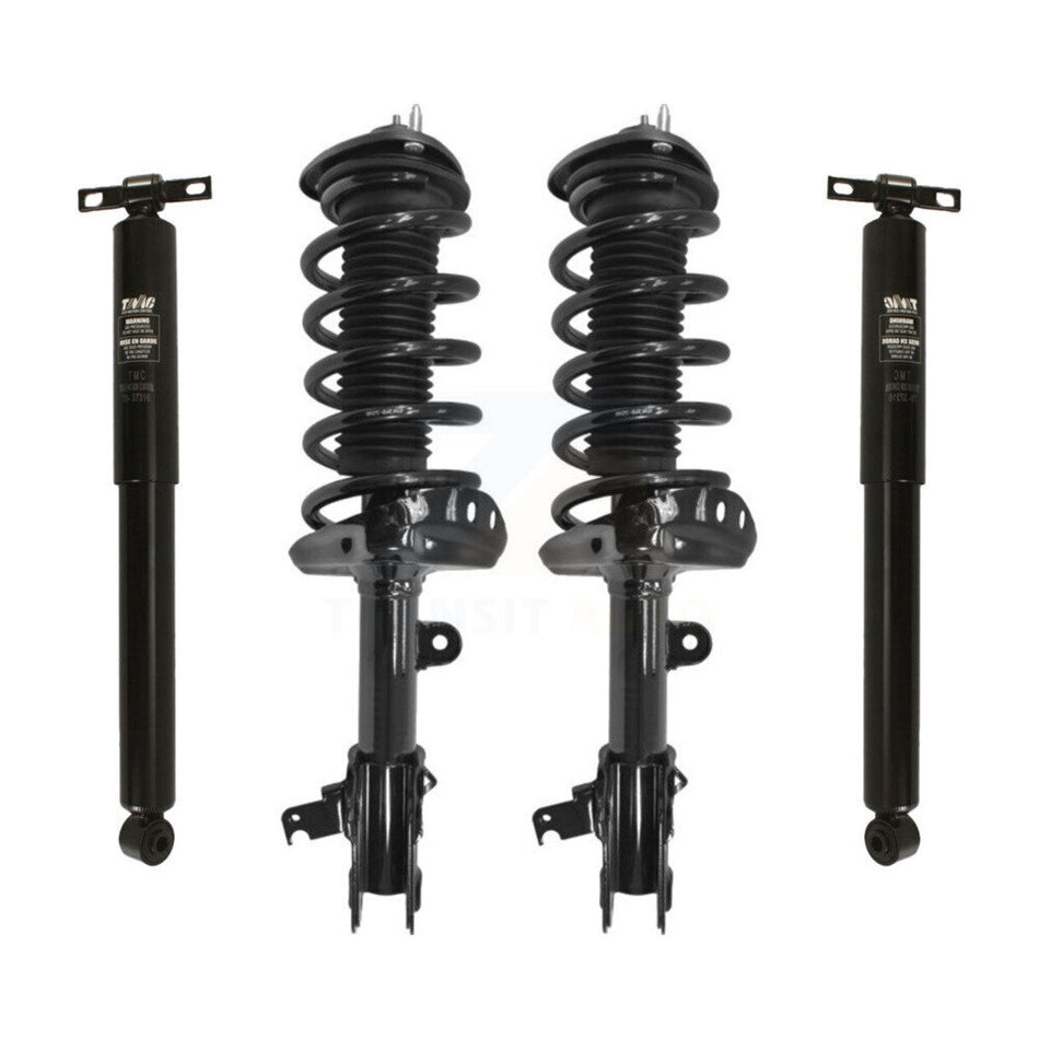 Front Rear Complete Suspension Shocks Strut And Coil Spring Mount Assemblies Kit For 2008-2010 Honda Odyssey - Left Right Side (Driver Passenger) K78M-100136