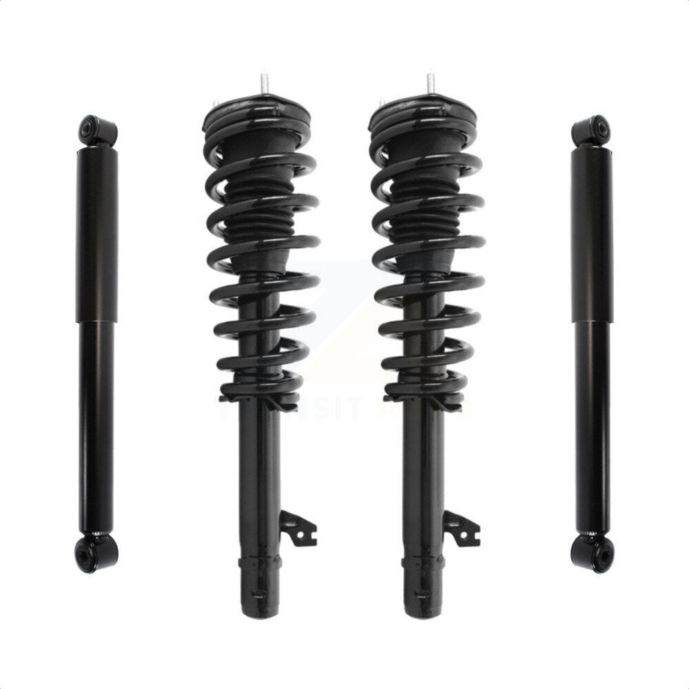 Front Rear Complete Suspension Shocks Strut And Coil Spring Mount Assemblies Kit For 2009-2013 Mazda 6 Excludes Sport - Left Right Side (Driver Passenger) K78M-100139 by Transit Auto