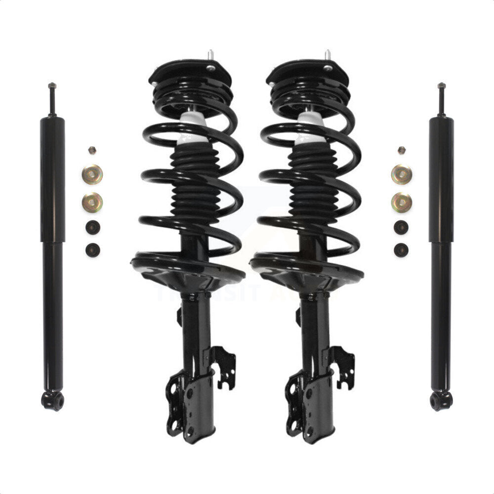 Front Rear Complete Suspension Shocks Strut And Coil Spring Mount Assemblies Kit For 2003 Toyota Sienna Excludes 8 Passenger Handyvan; Production from 1 03 - Left Right Side K78M-100140 by Transit Auto