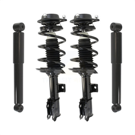 Front Rear Complete Suspension Shocks Strut And Coil Spring Mount Assemblies Kit For Hyundai Elantra Coupe Excludes Hatchback Models - Left Right Side (Driver Passenger) K78M-100164 by Transit Auto