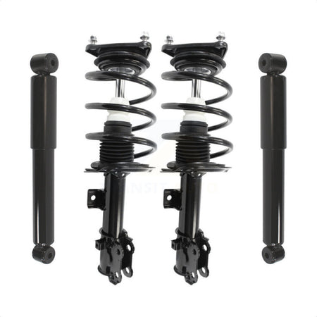 Front Rear Complete Suspension Shocks Strut And Coil Spring Mount Assemblies Kit For Kia Forte Forte5 Koup - Left Right Side (Driver Passenger) K78M-100167 by Transit Auto