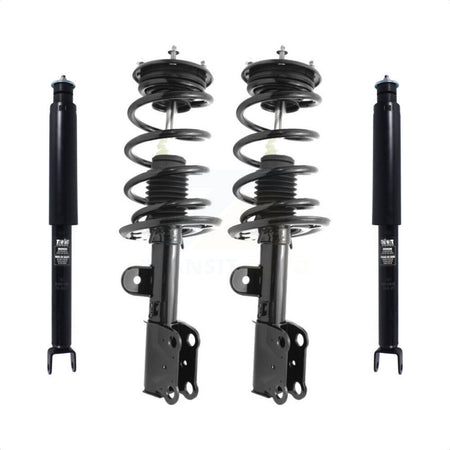 Front Rear Complete Shocks Strut And Coil Spring Mount Assemblies Kit For 2013-2019 Ford Taurus Limited SE SEL with 3.5L Excludes SHO Police Models 4 Cylinder Engine - K78M-100186 by Transit Auto