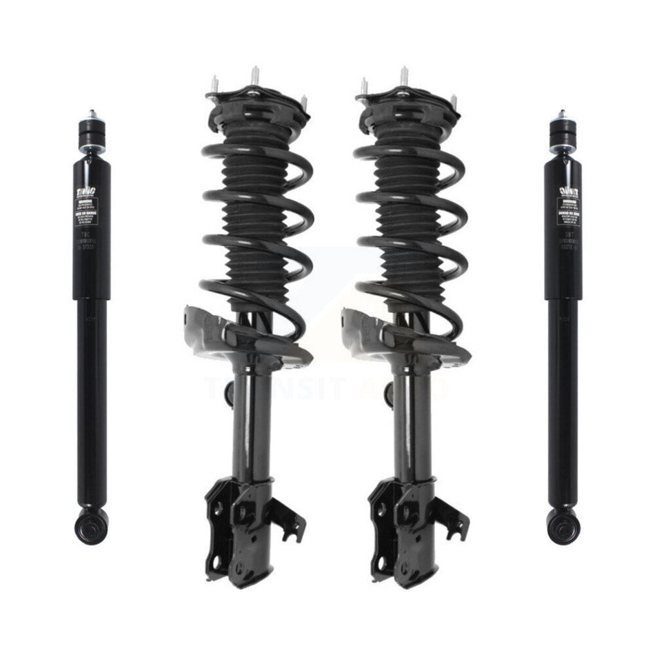 Front Rear Complete Suspension Shocks Strut And Coil Spring Mount Assemblies Kit For 2007-2012 Acura RDX - Left Right Side (Driver Passenger) K78M-100189