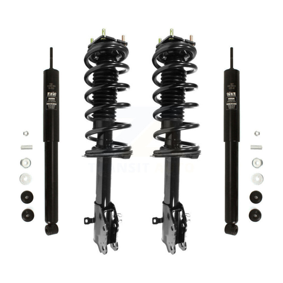 Front Rear Complete Suspension Shocks Strut And Coil Spring Mount Assemblies Kit For 2007-2009 Mazda CX-7 - Left Right Side (Driver Passenger) K78M-100191