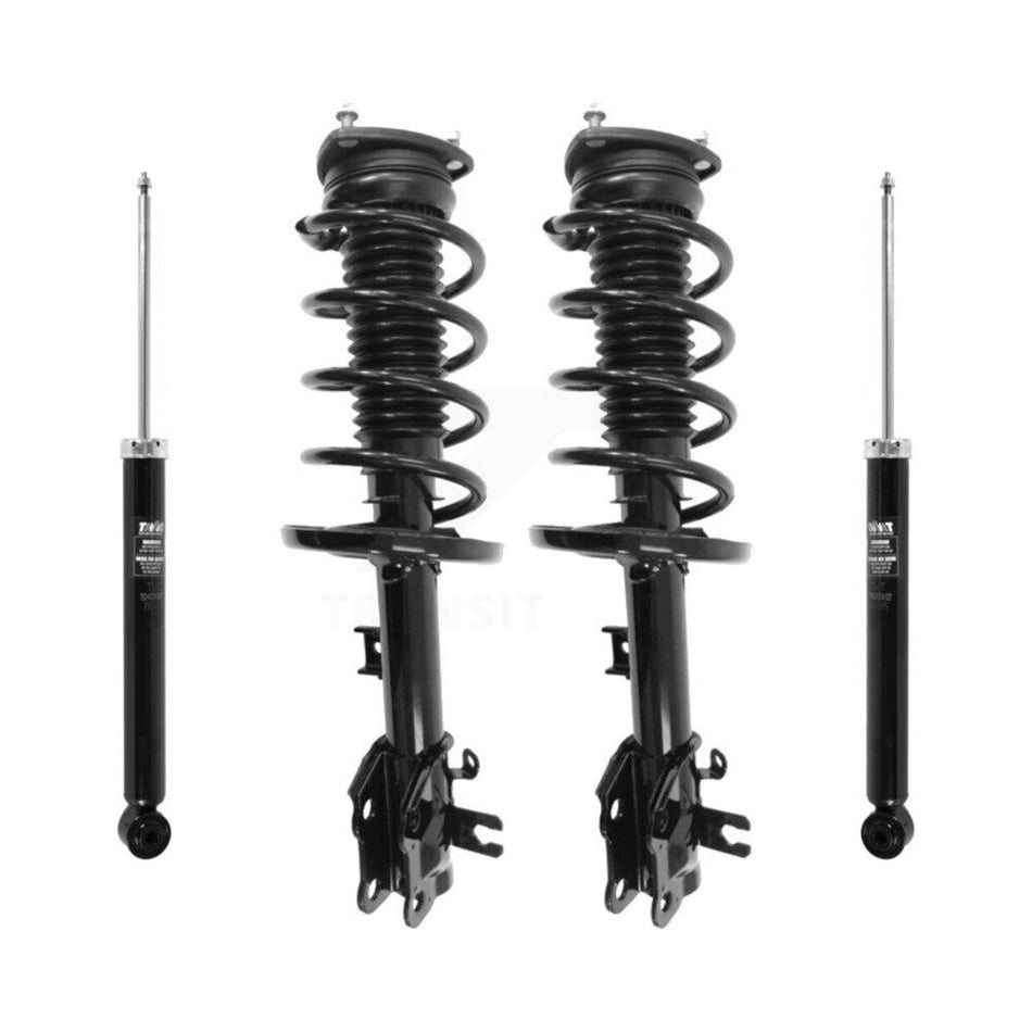 Front Rear Complete Suspension Shocks Strut And Coil Spring Mount Assemblies Kit For 2015-2016 Mazda CX-5 AWD Excludes Wheel Drive - Left Right Side (Driver Passenger) K78M-100192
