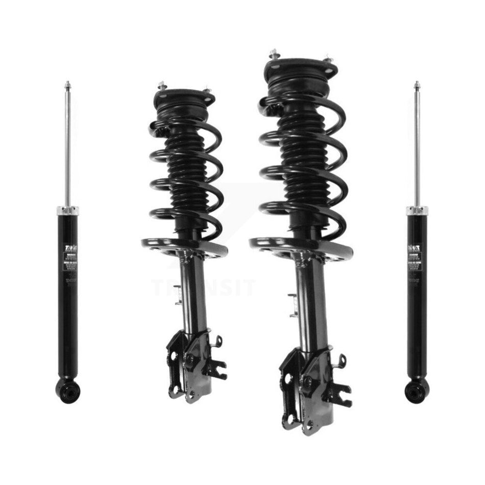 Front Rear Complete Suspension Shocks Strut And Coil Spring Mount Assemblies Kit For 2015-2016 Mazda CX-5 FWD Excludes All Wheel Drive - Left Right Side (Driver Passenger) K78M-100193