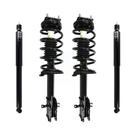 Front Rear Complete Suspension Shocks Strut And Coil Spring Mount Assemblies Kit For 2007-2015 Mazda CX-9 - Left Right Side (Driver Passenger) K78M-100194 by Transit Auto