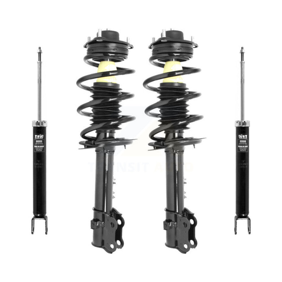 Front Rear Complete Suspension Shocks Strut And Coil Spring Mount Assemblies Kit For Hyundai Tucson Kia Sportage - Left Right Side (Driver Passenger) K78M-100196