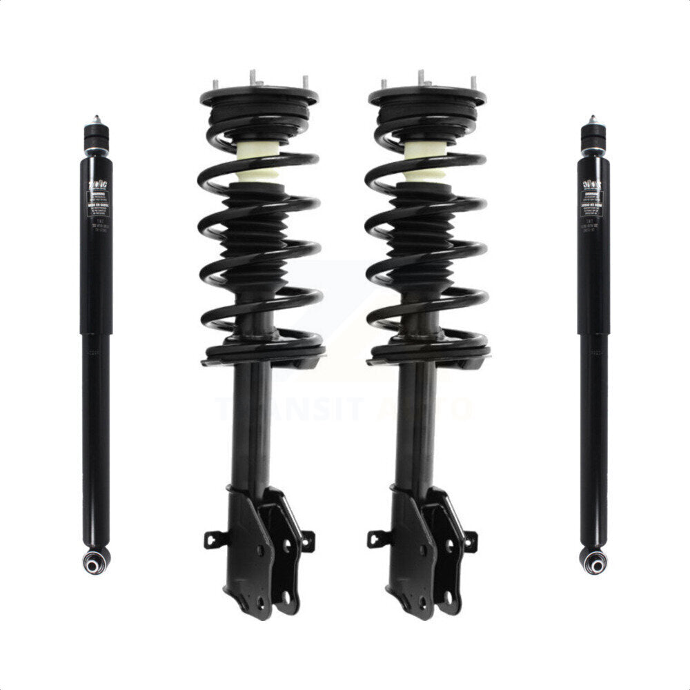 Front Rear Complete Suspension Shocks Strut And Coil Spring Mount Assemblies Kit For 2007-2010 Ford Edge Lincoln MKX - Left Right Side (Driver Passenger) K78M-100210 by Transit Auto