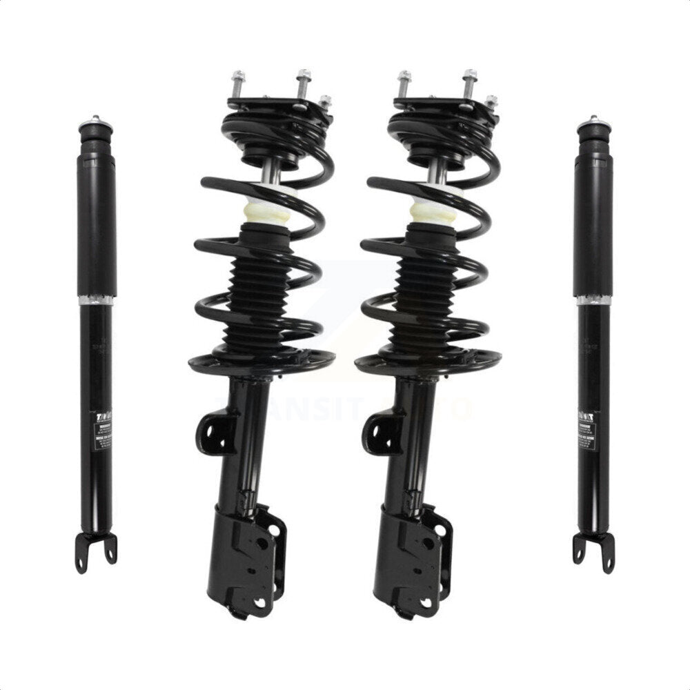 Front Rear Complete Suspension Shocks Strut And Coil Spring Mount Assemblies Kit For 2011-2012 Ford Explorer AWD Excludes RWD - Left Right Side (Driver Passenger) K78M-100211 by Transit Auto