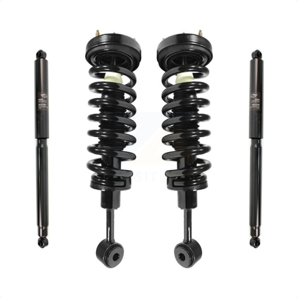 Front Rear Complete Shocks Strut And Coil Spring Assemblies Kit For 2004-2008 Ford F-150 4WD Excludes Wheel Drive Vehicles With Torsion Suspension Lift Kits K78M-100214 by Transit Auto