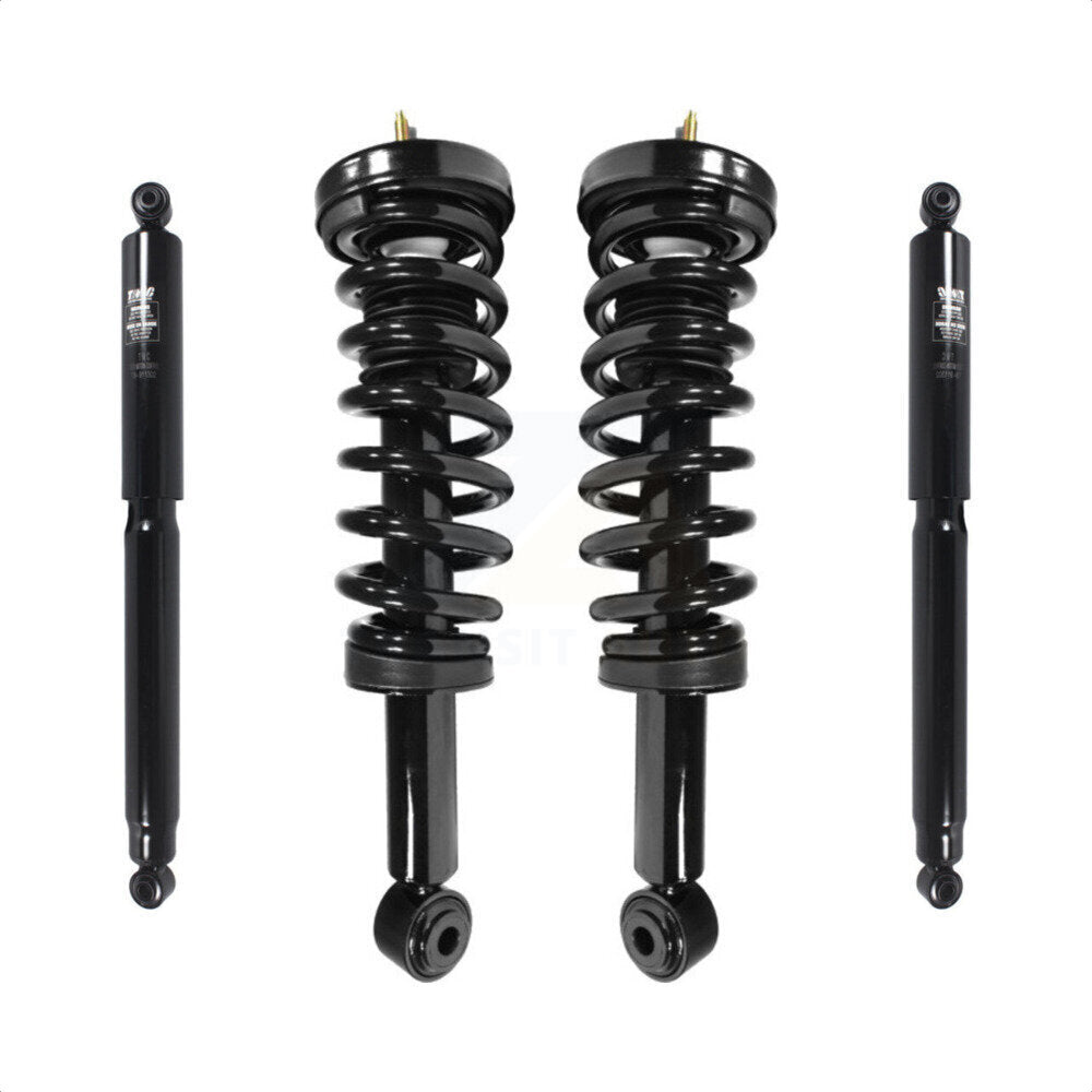 Front Rear Complete Suspension Shocks Strut And Coil Spring Mount Assemblies Kit For Ford F-150 Excludes Wheel Drive Torsion Left Right Side (Driver Passenger) K78M-100217 by Transit Auto