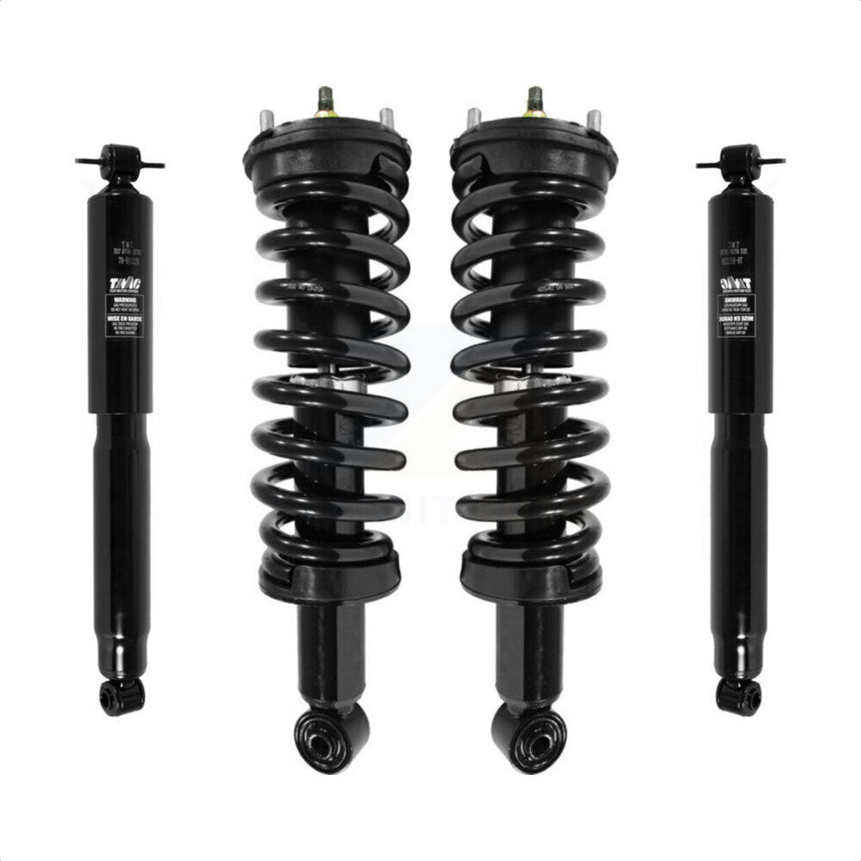 Front Rear Strut & Coil Spring Kit For Chevrolet Colorado GMC Canyon Excludes 17" Wheels 18" All Wheel Drive Vehicles with Torsion Bar RWD front springs K78M-100218 by Transit Auto