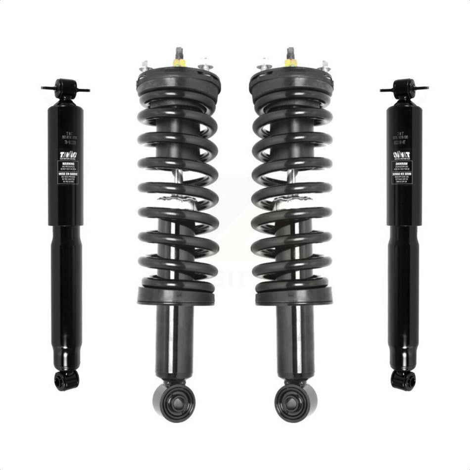 Front Rear Complete Shocks Strut Coil Spring Assembly Kit For 2004-2008 Chevrolet Colorado GMC Canyon Fits 17" 18" Wheels; Excludes All Wheel Drive RWD with front springs K78M-100221
