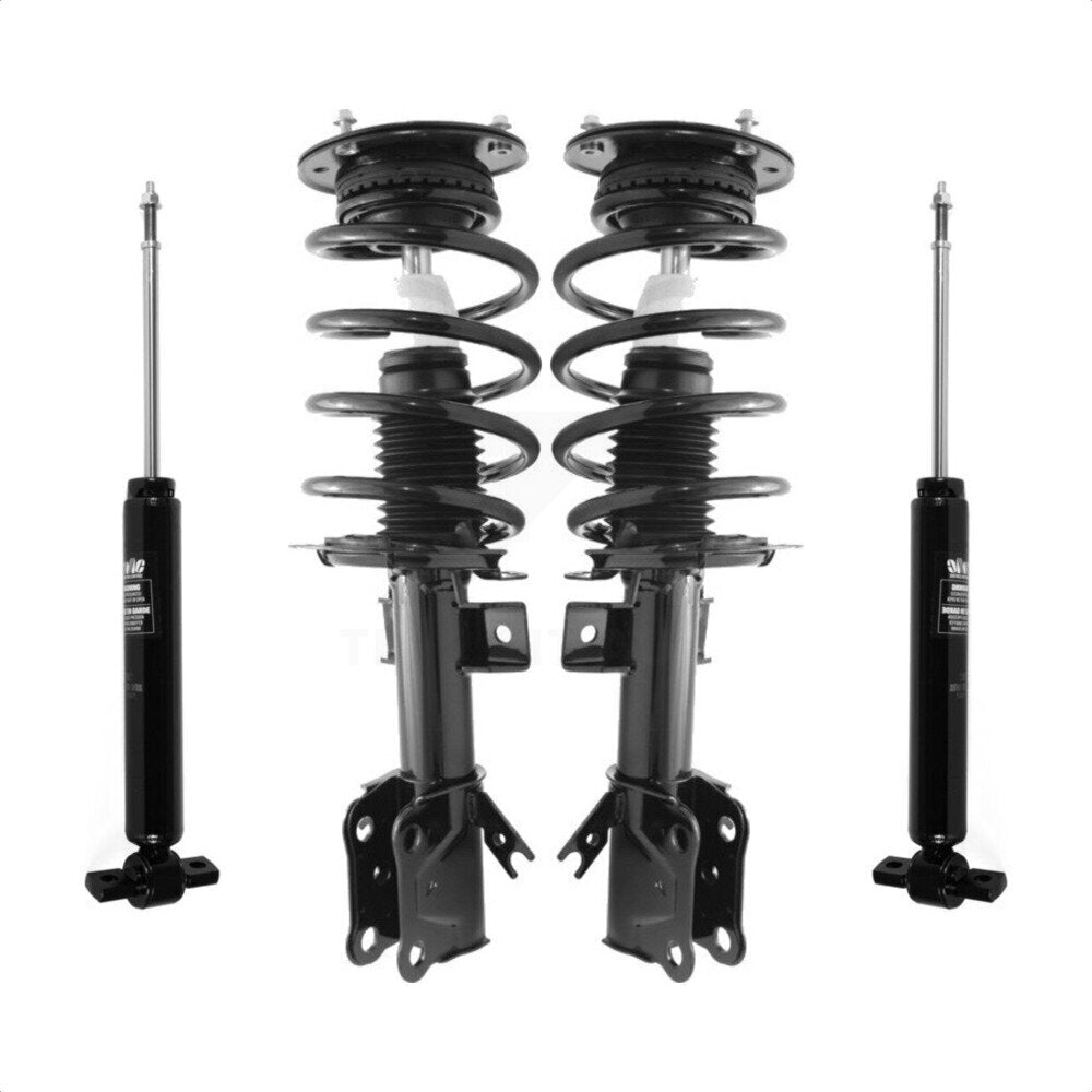 Front Rear Complete Suspension Shocks Strut And Coil Spring Mount Assemblies Kit For Ford Fusion - Left Right Side (Driver Passenger) K78M-100223 by Transit Auto