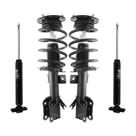 Front Rear Complete Suspension Shocks Strut And Coil Spring Mount Assemblies Kit For Ford Fusion - Left Right Side (Driver Passenger) K78M-100223 by Transit Auto