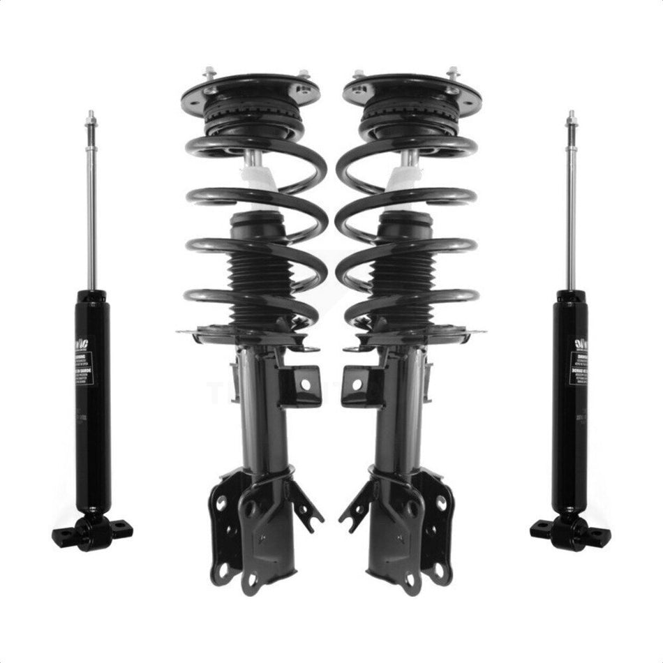Front Rear Complete Suspension Shocks Strut And Coil Spring Mount Assemblies Kit For Ford Fusion - Left Right Side (Driver Passenger) K78M-100223