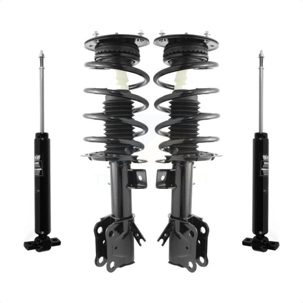 Front Rear Complete Suspension Shocks Strut And Coil Spring Mount Assemblies Kit For Ford Fusion - Left Right Side (Driver Passenger) K78M-100224 by Transit Auto