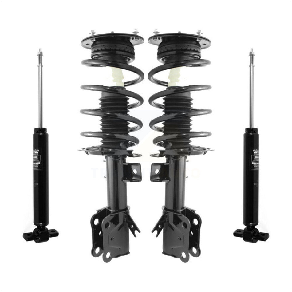 Front Rear Complete Suspension Shocks Strut And Coil Spring Mount Assemblies Kit For Ford Fusion - Left Right Side (Driver Passenger) K78M-100224 by Transit Auto