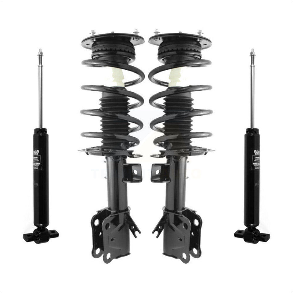 Front Rear Complete Suspension Shocks Strut And Coil Spring Mount Assemblies Kit For Ford Fusion - Left Right Side (Driver Passenger) K78M-100224