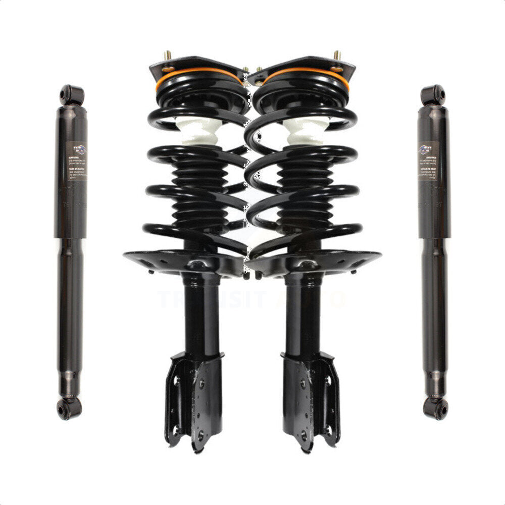 Front Rear Complete Suspension Shocks Strut And Coil Spring Mount Assemblies Kit For Pontiac Montana Oldsmobile Silhouette Trans Sport Without Automatic Air Leveling System - K78M-100228 by Transit Auto