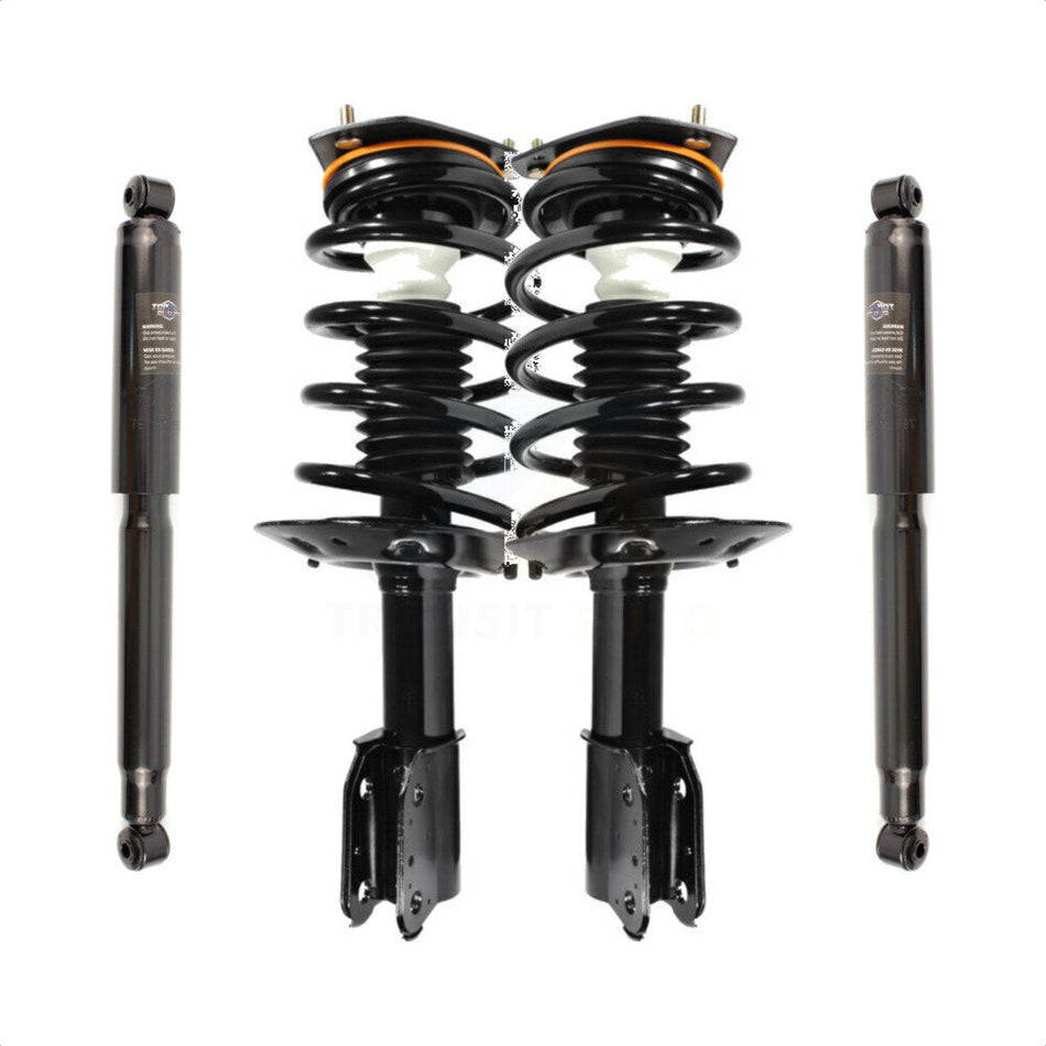 Front Rear Complete Suspension Shocks Strut And Coil Spring Mount Assemblies Kit For Pontiac Montana Oldsmobile Silhouette Trans Sport Without Automatic Air Leveling System - K78M-100228