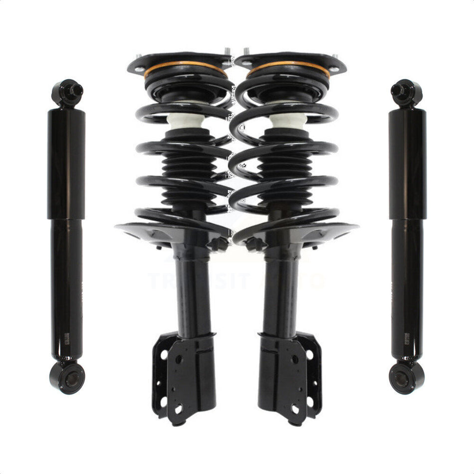 Front Rear Complete Suspension Shocks Strut And Coil Spring Mount Assemblies Kit For Buick Rendezvous Pontiac Aztek Without Automatic Air Leveling System - Left Right Side K78M-100229