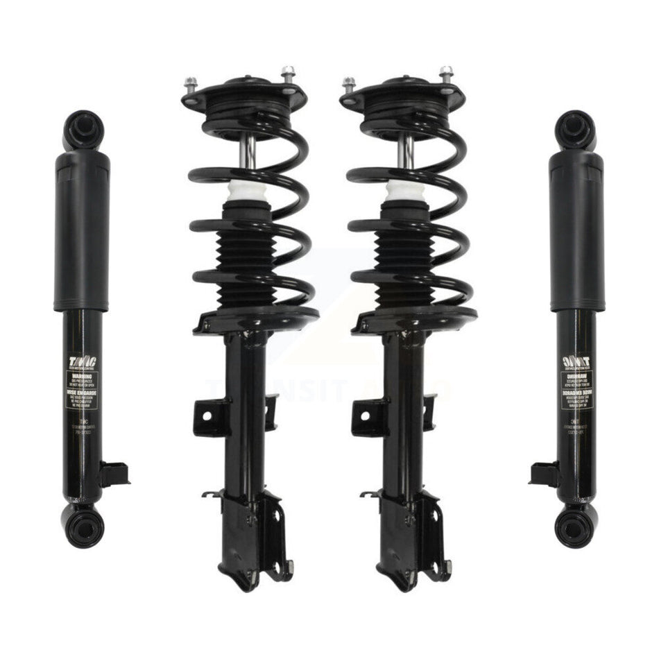 Front Rear Complete Suspension Shocks Strut And Coil Spring Mount Assemblies Kit For 2011-2013 Kia Sorento - Left Right Side (Driver Passenger) K78M-100239
