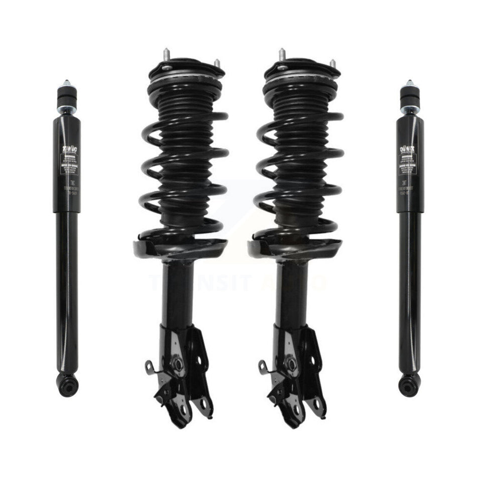 Front Rear Complete Suspension Shocks Strut And Coil Spring Mount Assemblies Kit For Honda Civic Acura CSX - Left Right Side (Driver Passenger) K78M-100242