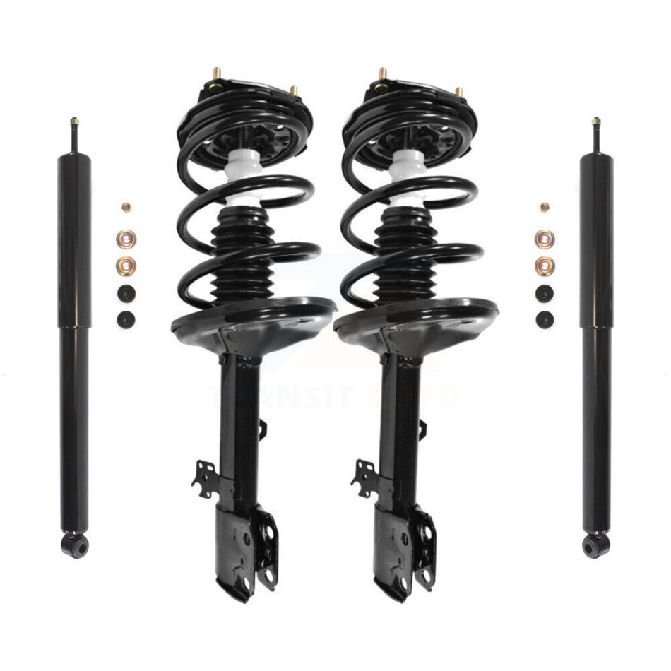 Front Rear Complete Suspension Shocks Strut And Coil Spring Mount Assemblies Kit For 2001-2005 Toyota RAV4 AWD Excludes Wheel Drive - Left Right Side (Driver Passenger) K78M-100243