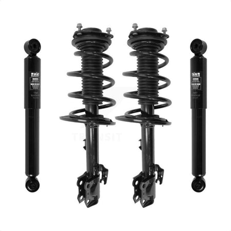 Front Rear Complete Suspension Shocks Strut And Coil Spring Mount Assemblies Kit For 2014-2019 Toyota Highlander Excludes Sport - Left Right Side (Driver Passenger) K78M-100249 by Transit Auto