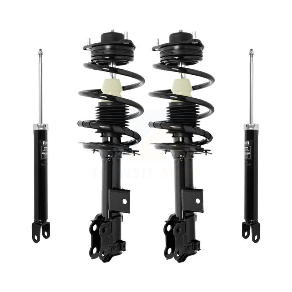 Front Rear Complete Suspension Shocks Strut And Coil Spring Mount Assemblies Kit For Kia Optima Hyundai Sonata - Left Right Side (Driver Passenger) K78M-100257