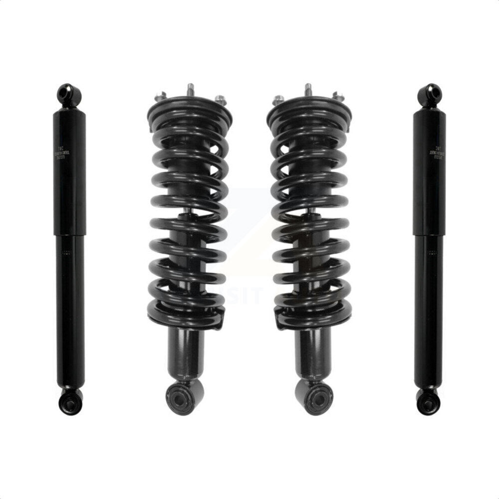 Front Rear Complete Suspension Shocks Strut And Coil Spring Mount Assemblies Kit For Nissan Frontier Suzuki Equator - Left Right Side (Driver Passenger) K78M-100293 by Transit Auto