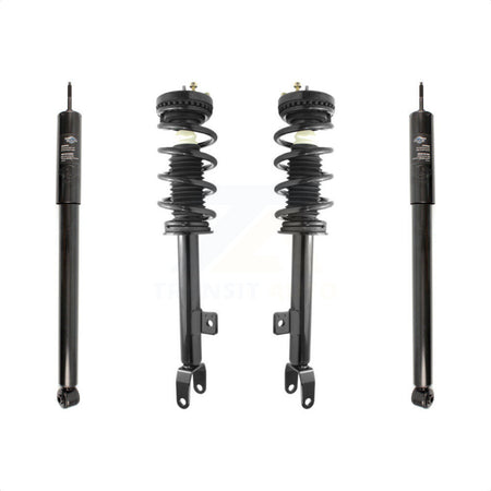 Front Rear Complete Shocks Strut And Coil Spring Assemblies Kit For 2012-2014 Dodge Charger SXT Plus with RWD 3.6L Excludes All Wheel Drive V8 Engine; Fits Models Only K78M-100296 by Transit Auto