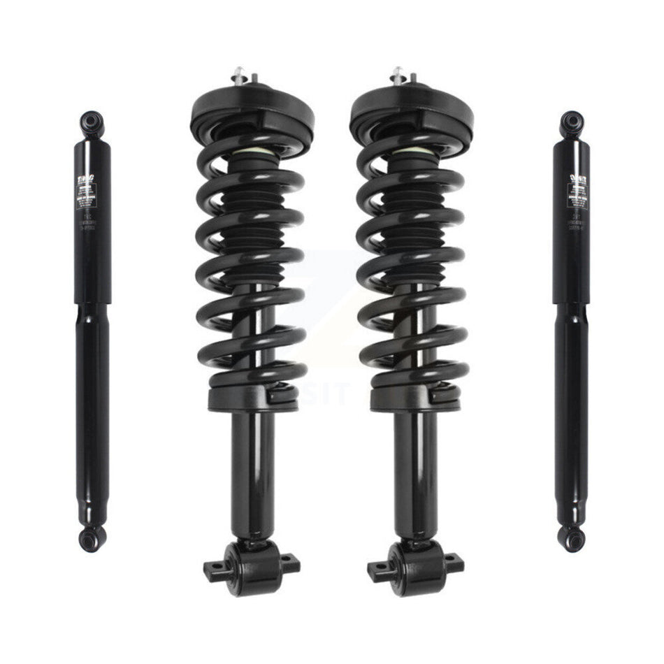 Front Rear Complete Suspension Shocks Strut And Coil Spring Mount Assemblies Kit For Ford F-150 Excludes Wheel Drive; Fits All Cab Types Left Right Driver Passenger Side K78M-100306
