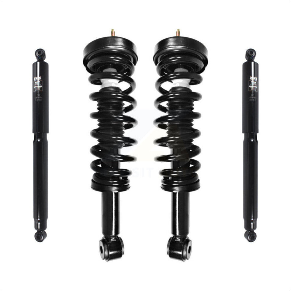 Front Rear Complete Suspension Shocks Strut And Coil Spring Mount Assemblies Kit For Ford F-150 Excludes All Wheel Drive Torsion Left Right Side (Driver Passenger) K78M-100308
