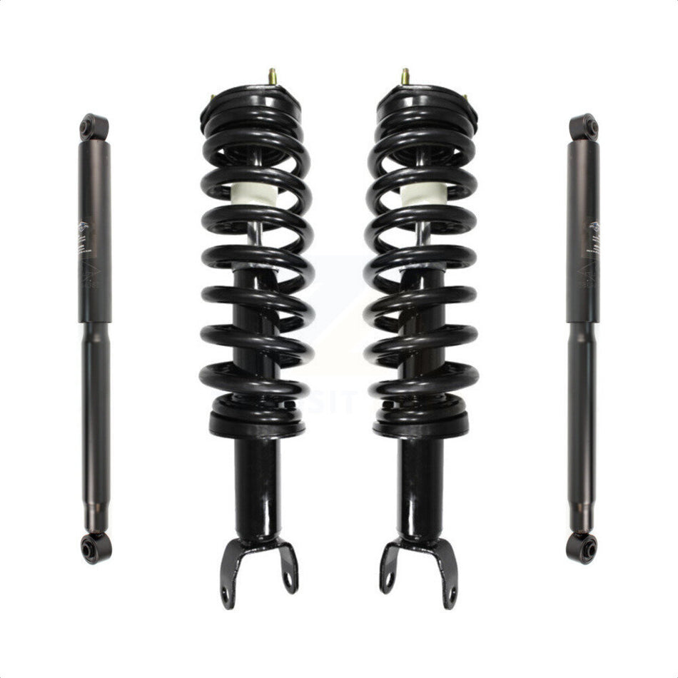 Front Rear Complete Shocks Strut Coil Spring Kit For 2006-2008 Dodge Ram 1500 Standard Cab Pickup Crew with 4WD Excludes Wheel Drive TRX4 Models SRT-10 K78M-100309 by Transit Auto