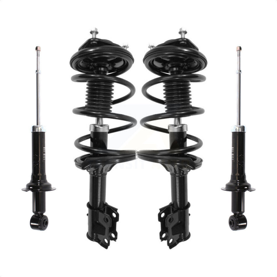 Front Rear Complete Suspension Shocks Strut And Coil Spring Mount Assemblies Kit For Mitsubishi Lancer Excludes Sportback; 2002-2005 ES Models - Left Right Side K78M-100310