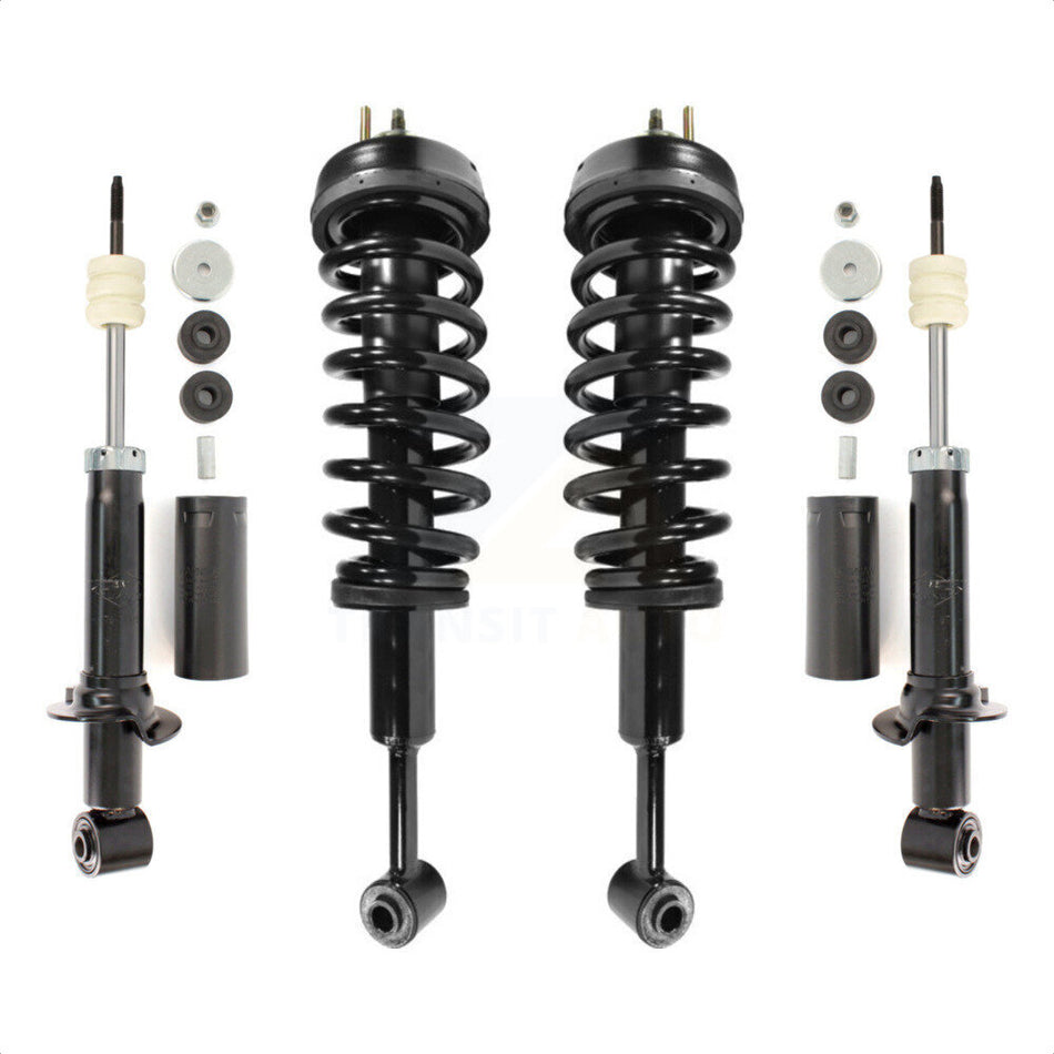 Front Rear Complete Suspension Shocks Strut And Coil Spring Mount Assemblies Kit For 2006-2010 Ford Explorer Mercury Mountaineer Not Compatible With Sport Trac Models - K78M-100311 by Transit Auto