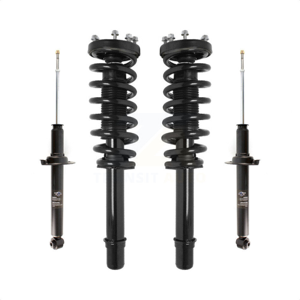 Front Rear Complete Suspension Shocks Strut And Coil Spring Mount Assemblies Kit For 2004-2008 Acura TL - Left Right Side (Driver Passenger) K78M-100313 by Transit Auto