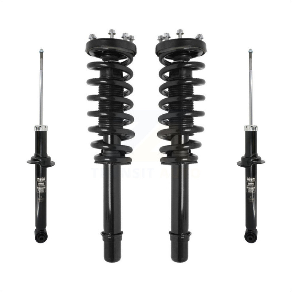 Front Rear Complete Suspension Shocks Strut And Coil Spring Mount Assemblies Kit For 2004-2008 Acura TL - Left Right Side (Driver Passenger) K78M-100313