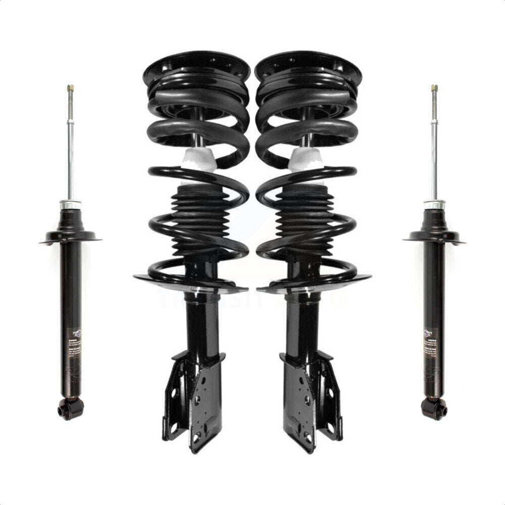 Front Rear Complete Suspension Shocks Strut And Coil Spring Mount Assemblies Kit For 1999-2005 Chevrolet Cavalier Pontiac Sunfire Second Edition Design - Left Right Side K78M-100314 by Transit Auto