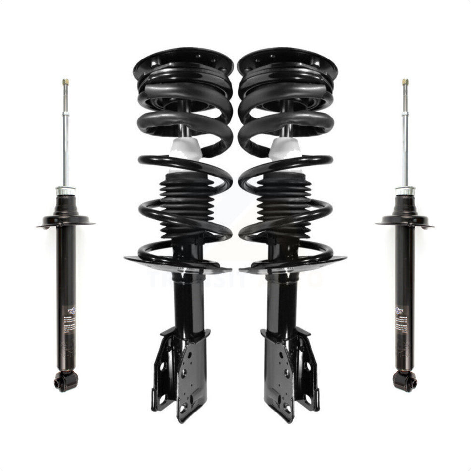 Front Rear Complete Suspension Shocks Strut And Coil Spring Mount Assemblies Kit For 1999-2005 Chevrolet Cavalier Pontiac Sunfire Second Edition Design - Left Right Side K78M-100314