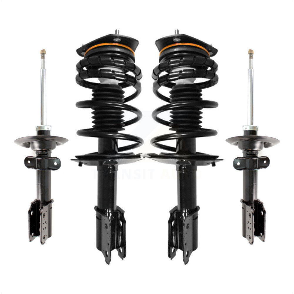 Front Rear Complete Shocks Strut And Coil Spring Mount Assemblies Kit For Buick Century Chevrolet Impala Pontiac Grand Prix Regal Excludes 17" 18" Wheels Police Taxi Models - K78M-100318 by Transit Auto